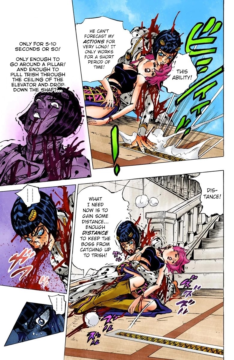 JoJo's Bizarre Adventure Part 5 - Vento Aureo (Official Colored) Chapter 82 page 5 - Chapter 82: The Mystery of King Crimson Part 4