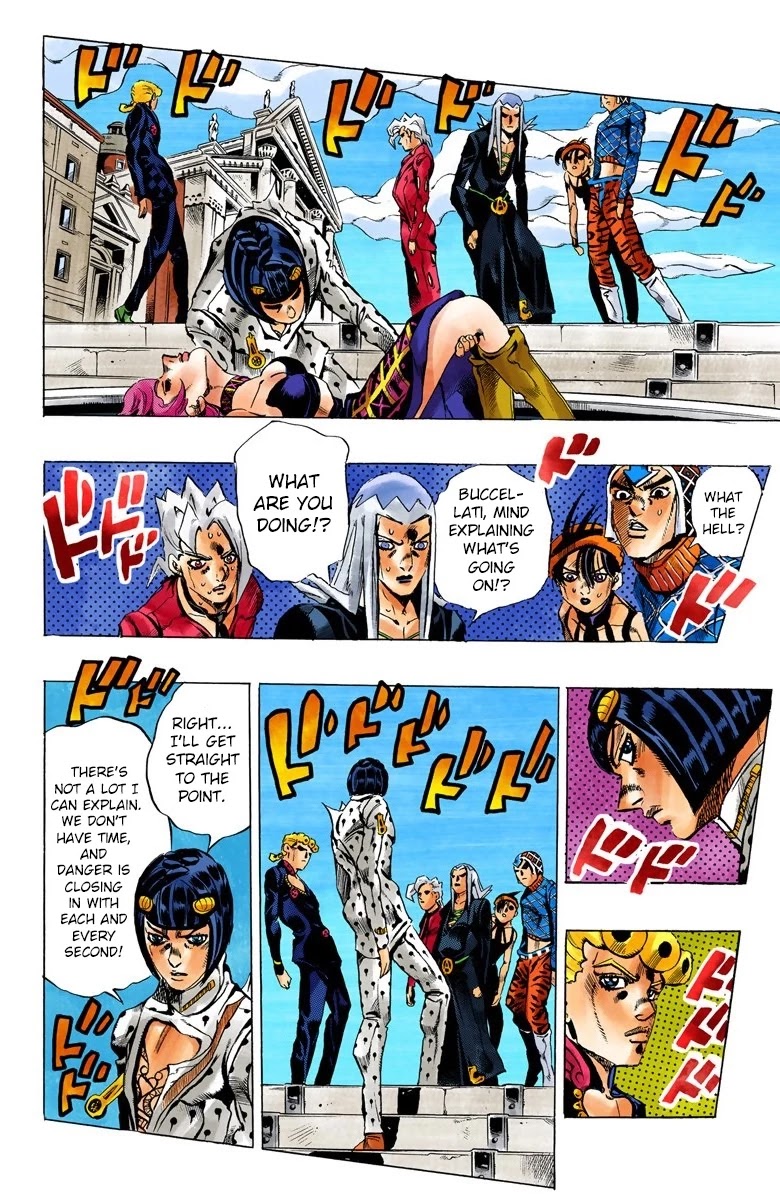 JoJo's Bizarre Adventure Part 5 - Vento Aureo (Official Colored) Chapter 83 page 15 - Chapter 83: The Mystery of King Crimson Part 5