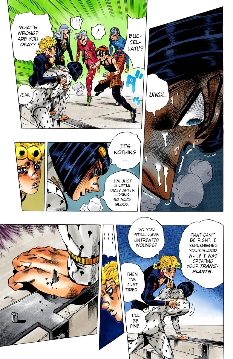 JoJo's Bizarre Adventure Part 5 - Vento Aureo (Official Colored) Chapter 83 page 18 - Chapter 83: The Mystery of King Crimson Part 5