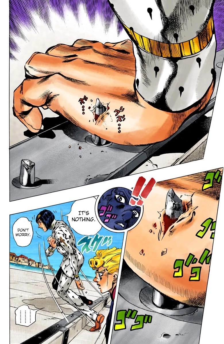 JoJo's Bizarre Adventure Part 5 - Vento Aureo (Official Colored) Chapter 83 page 19 - Chapter 83: The Mystery of King Crimson Part 5