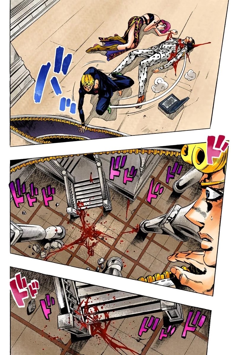 JoJo's Bizarre Adventure Part 5 - Vento Aureo (Official Colored) Chapter 83 page 3 - Chapter 83: The Mystery of King Crimson Part 5