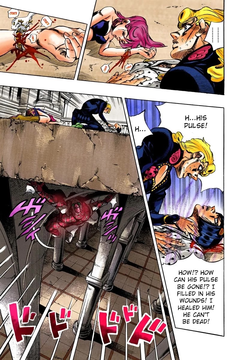 JoJo's Bizarre Adventure Part 5 - Vento Aureo (Official Colored) Chapter 83 page 6 - Chapter 83: The Mystery of King Crimson Part 5