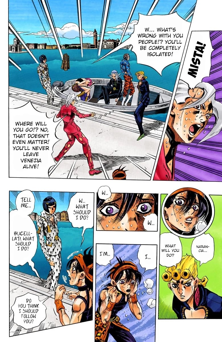 JoJo's Bizarre Adventure Part 5 - Vento Aureo (Official Colored) Chapter 84 page 11 - Chapter 84: The Mystery of King Crimson Part 6