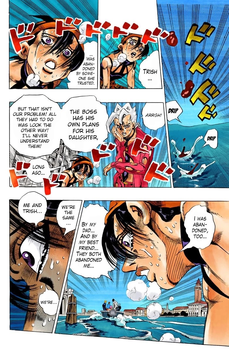 JoJo's Bizarre Adventure Part 5 - Vento Aureo (Official Colored) Chapter 84 page 15 - Chapter 84: The Mystery of King Crimson Part 6