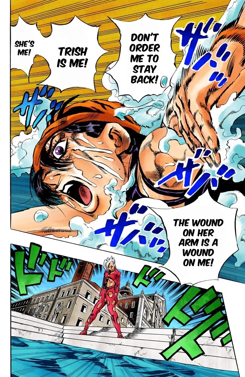 JoJo's Bizarre Adventure Part 5 - Vento Aureo (Official Colored) Chapter 84 page 18 - Chapter 84: The Mystery of King Crimson Part 6