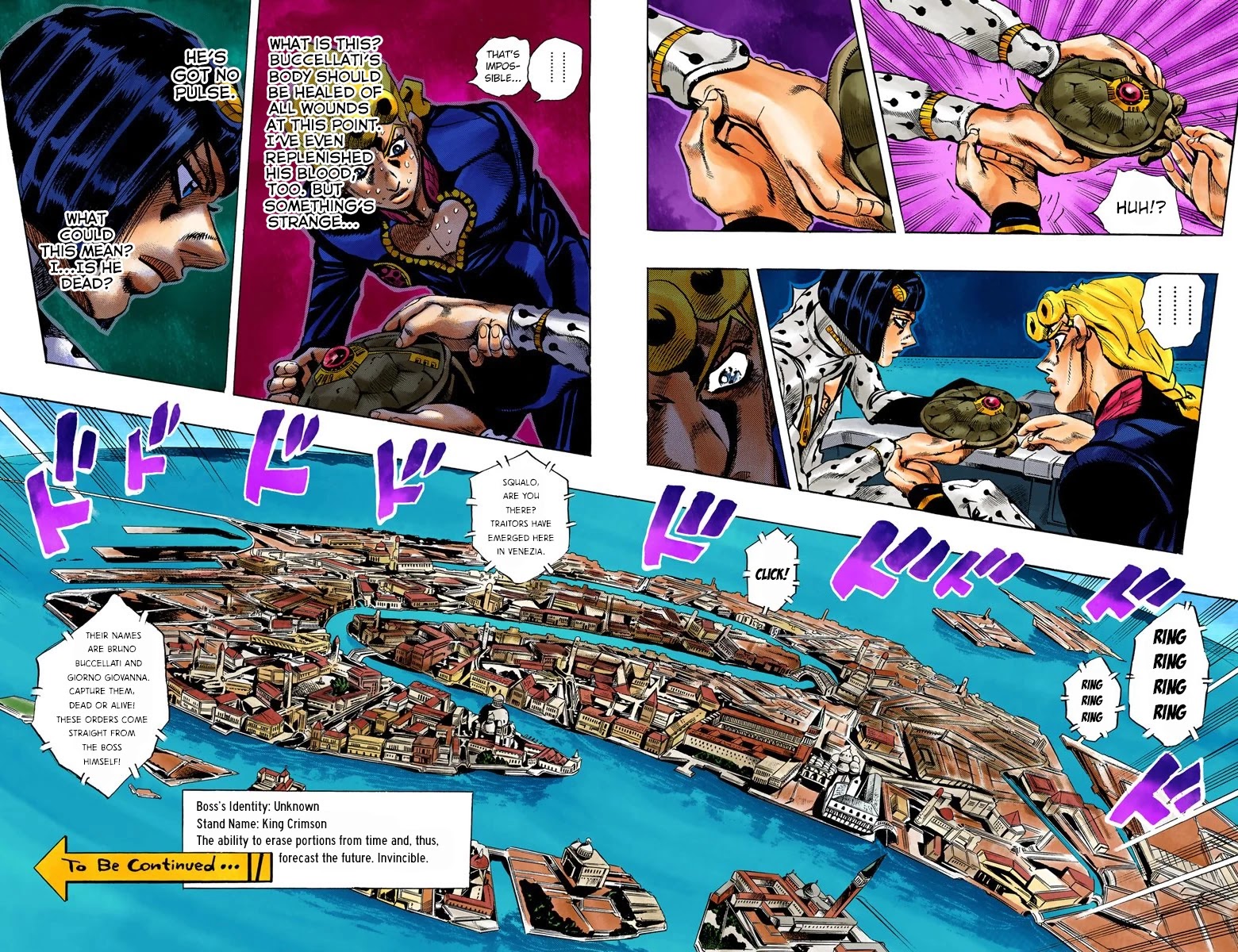 JoJo's Bizarre Adventure Part 5 - Vento Aureo (Official Colored) Chapter 84 page 20 - Chapter 84: The Mystery of King Crimson Part 6