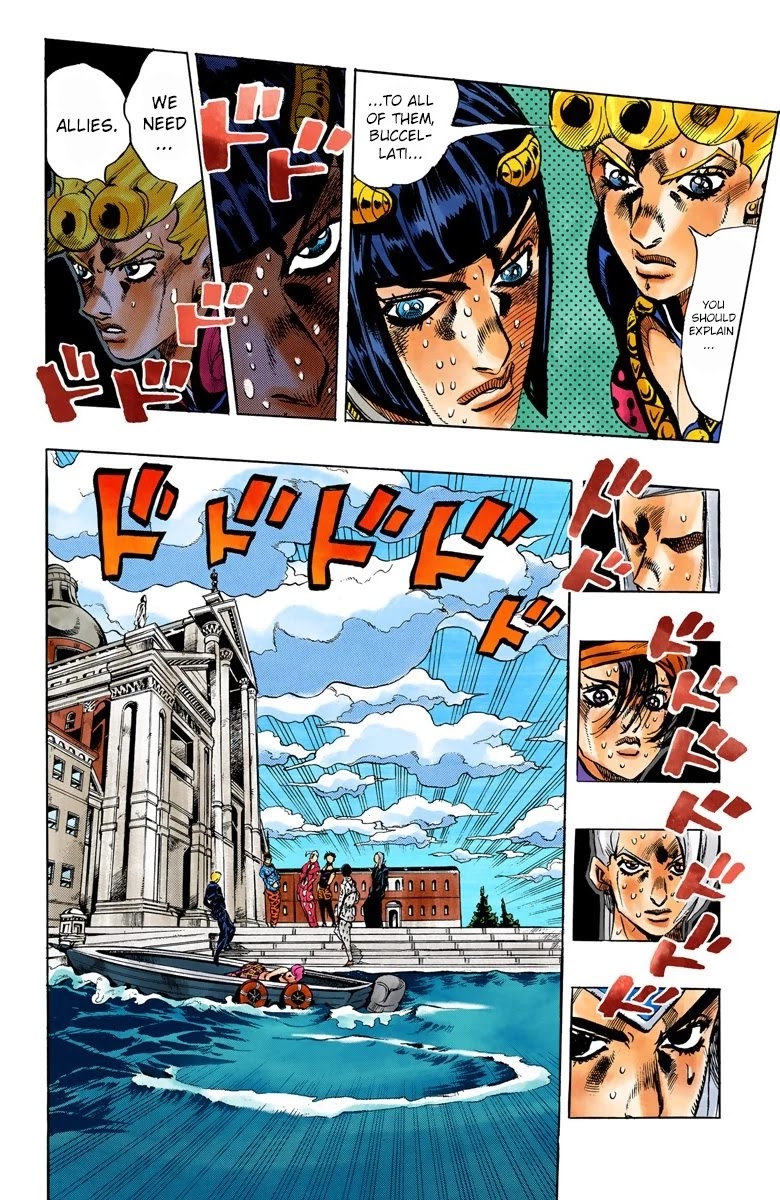JoJo's Bizarre Adventure Part 5 - Vento Aureo (Official Colored) Chapter 84 page 3 - Chapter 84: The Mystery of King Crimson Part 6