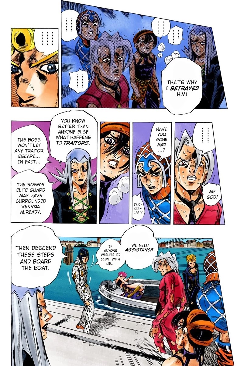 JoJo's Bizarre Adventure Part 5 - Vento Aureo (Official Colored) Chapter 84 page 5 - Chapter 84: The Mystery of King Crimson Part 6