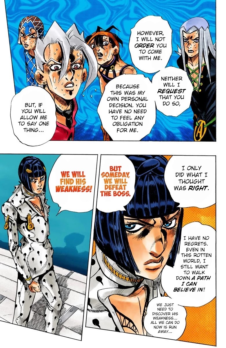JoJo's Bizarre Adventure Part 5 - Vento Aureo (Official Colored) Chapter 84 page 6 - Chapter 84: The Mystery of King Crimson Part 6