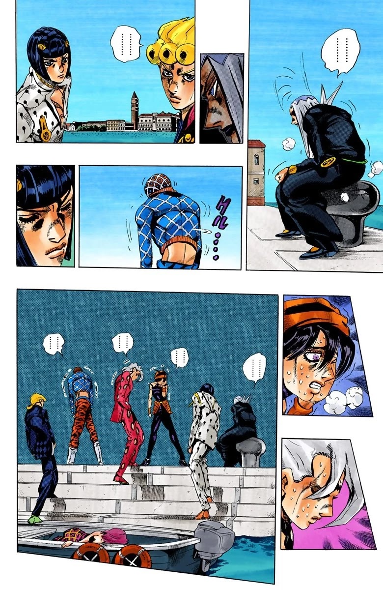 JoJo's Bizarre Adventure Part 5 - Vento Aureo (Official Colored) Chapter 84 page 7 - Chapter 84: The Mystery of King Crimson Part 6