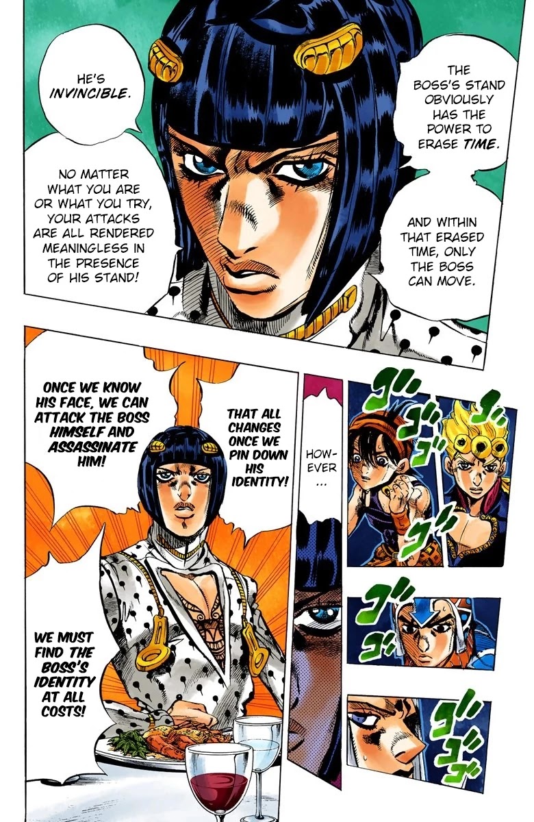 JoJo's Bizarre Adventure Part 5 - Vento Aureo (Official Colored) Chapter 85 page 11 - Chapter 85: The _G_ in Guts