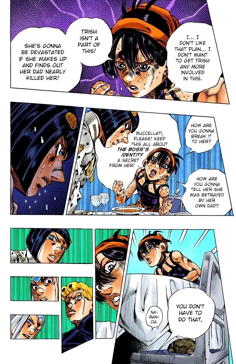 JoJo's Bizarre Adventure Part 5 - Vento Aureo (Official Colored) Chapter 85 page 13 - Chapter 85: The _G_ in Guts