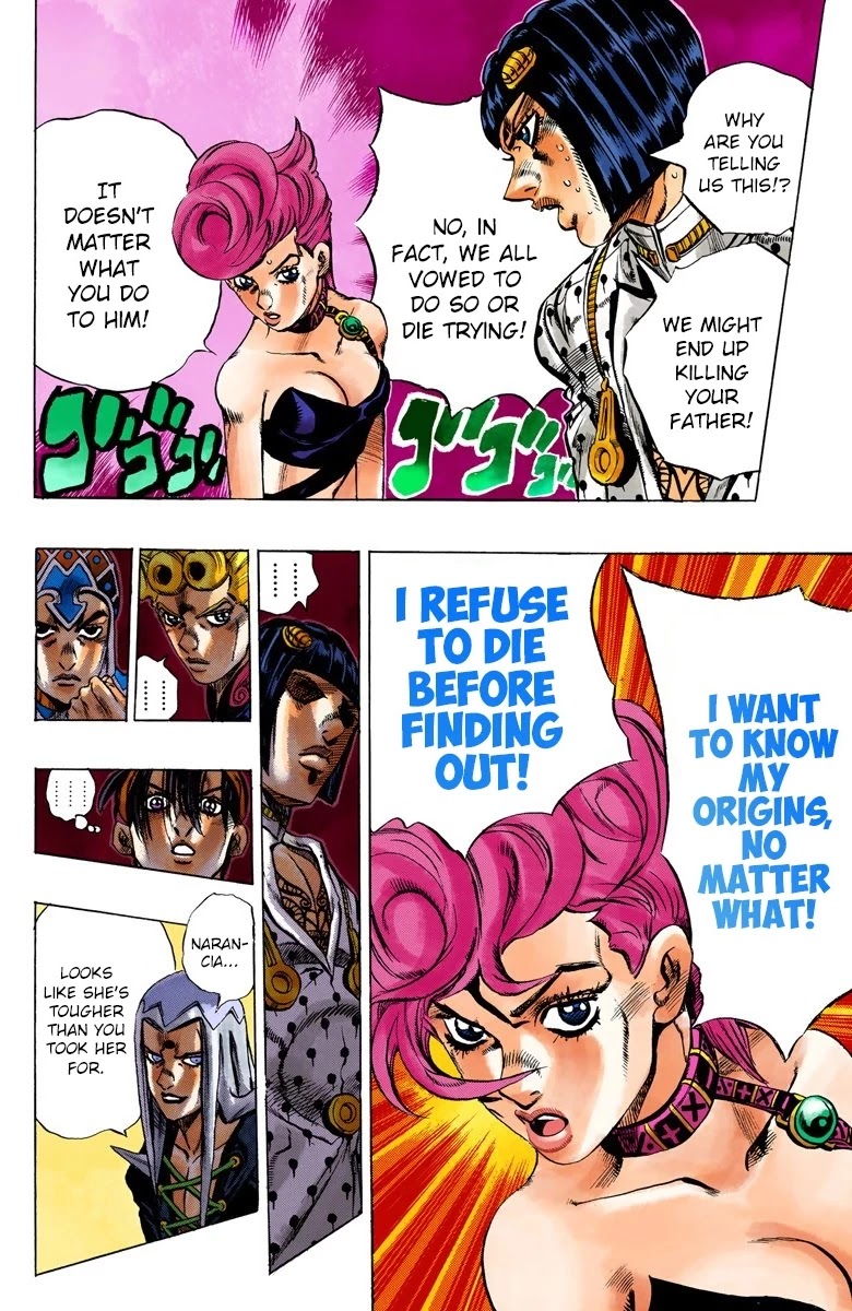 JoJo's Bizarre Adventure Part 5 - Vento Aureo (Official Colored) Chapter 85 page 17 - Chapter 85: The _G_ in Guts