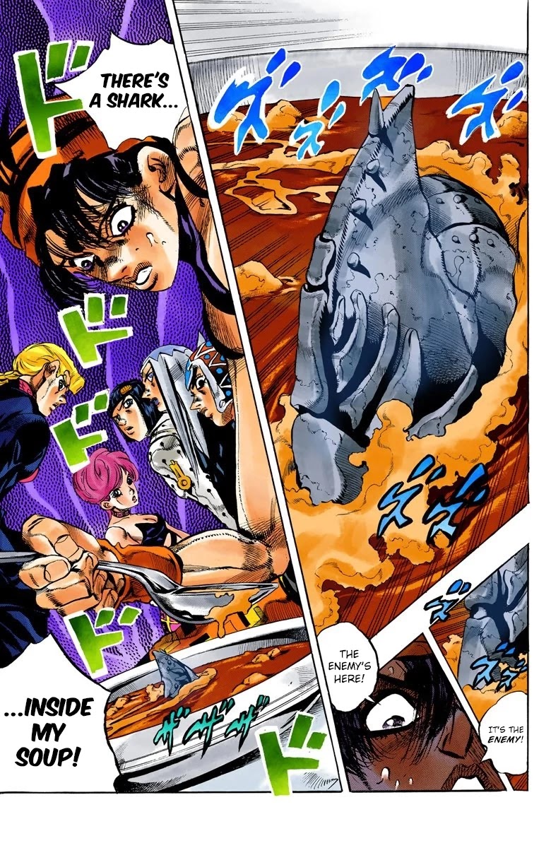 JoJo's Bizarre Adventure Part 5 - Vento Aureo (Official Colored) Chapter 85 page 22 - Chapter 85: The _G_ in Guts
