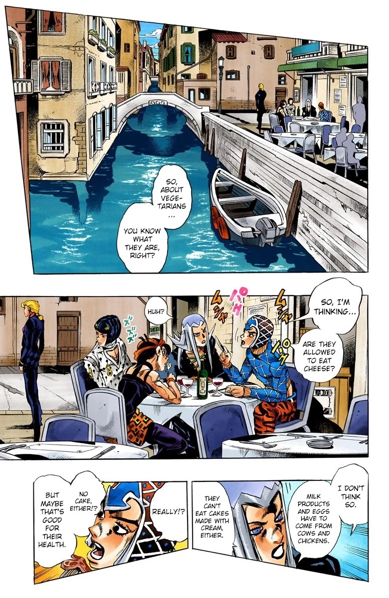 JoJo's Bizarre Adventure Part 5 - Vento Aureo (Official Colored) Chapter 85 page 4 - Chapter 85: The _G_ in Guts