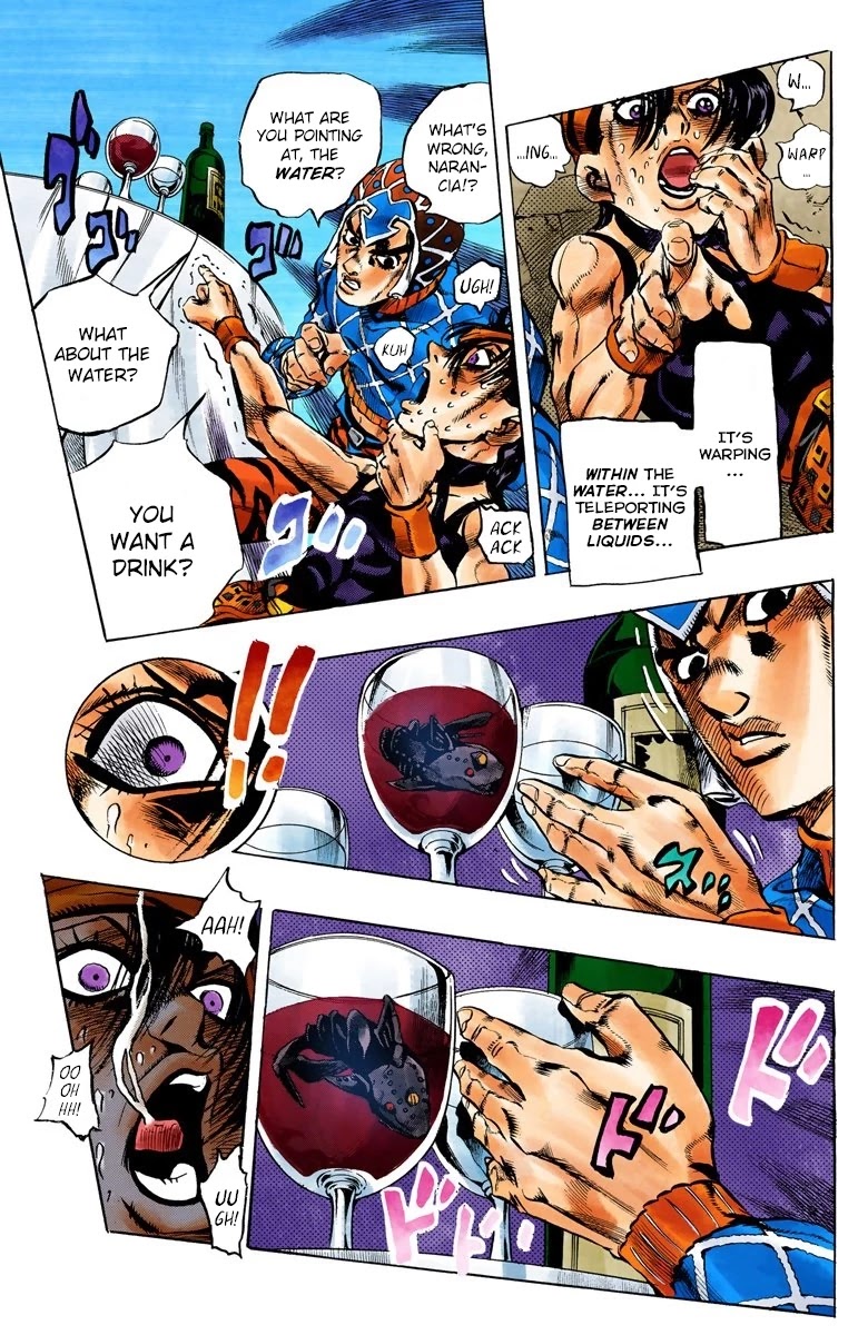 JoJo's Bizarre Adventure Part 5 - Vento Aureo (Official Colored) Chapter 86 page 10 - Chapter 86: Clash and Talking Head Part 1