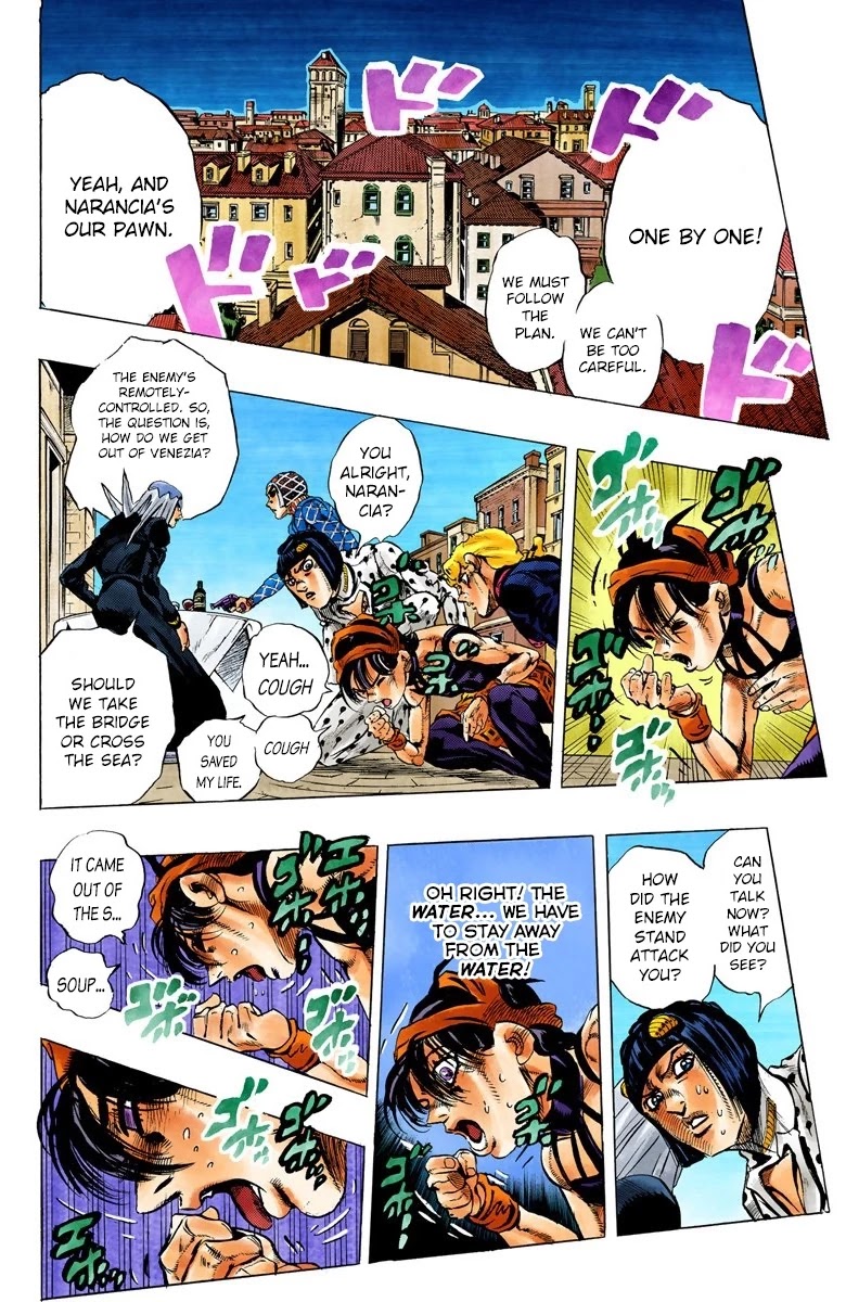 JoJo's Bizarre Adventure Part 5 - Vento Aureo (Official Colored) Chapter 86 page 16 - Chapter 86: Clash and Talking Head Part 1