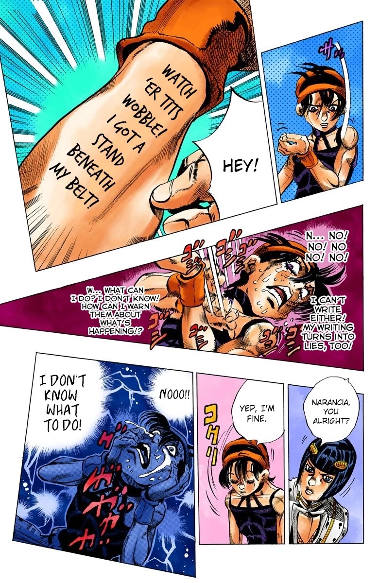 JoJo's Bizarre Adventure Part 5 - Vento Aureo (Official Colored) Chapter 87 page 15 - Chapter 87: Clash and Talking Head Part 2