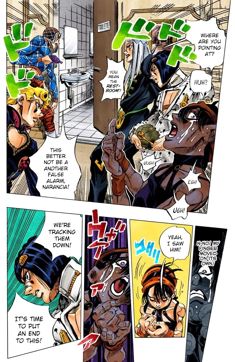 JoJo's Bizarre Adventure Part 5 - Vento Aureo (Official Colored) Chapter 87 page 19 - Chapter 87: Clash and Talking Head Part 2