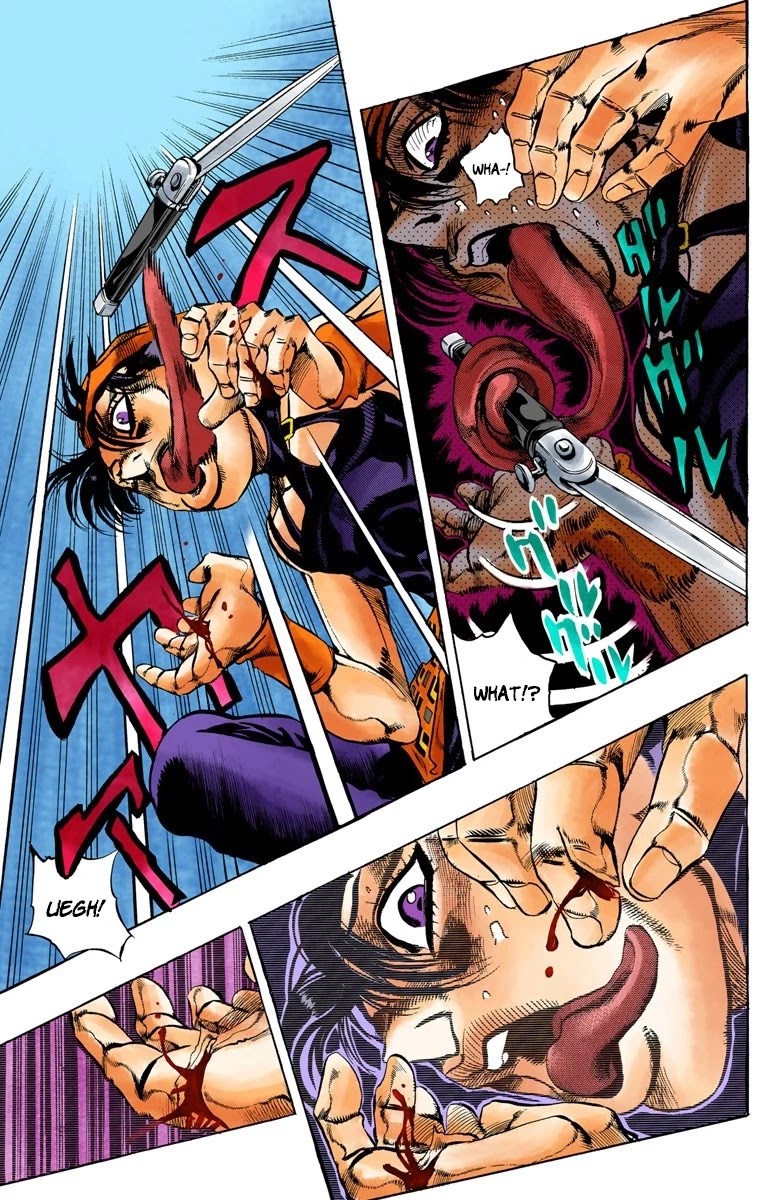 JoJo's Bizarre Adventure Part 5 - Vento Aureo (Official Colored) Chapter 88 page 10 - Chapter 88: Clash and Talking Head Part 3