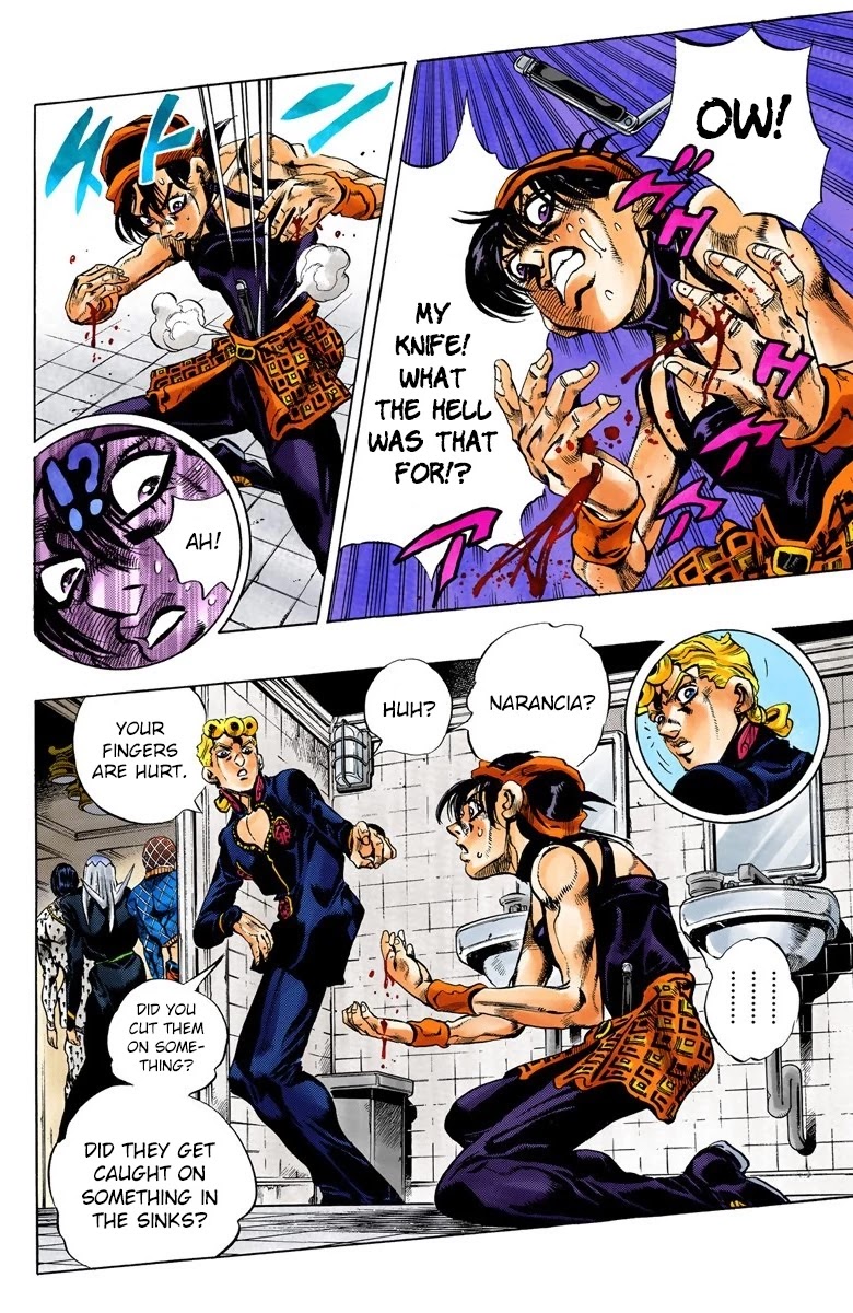 JoJo's Bizarre Adventure Part 5 - Vento Aureo (Official Colored) Chapter 88 page 11 - Chapter 88: Clash and Talking Head Part 3
