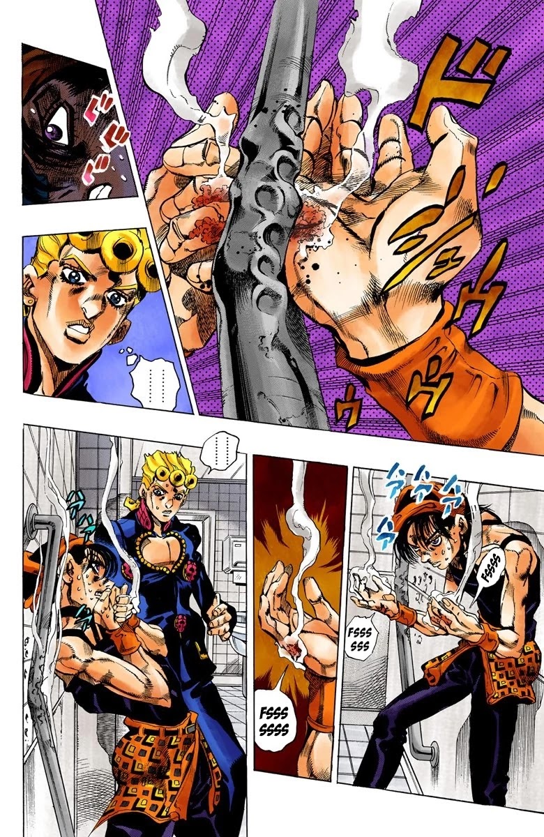 JoJo's Bizarre Adventure Part 5 - Vento Aureo (Official Colored) Chapter 88 page 16 - Chapter 88: Clash and Talking Head Part 3