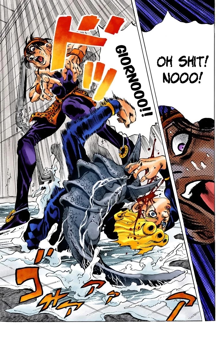JoJo's Bizarre Adventure Part 5 - Vento Aureo (Official Colored) Chapter 88 page 19 - Chapter 88: Clash and Talking Head Part 3