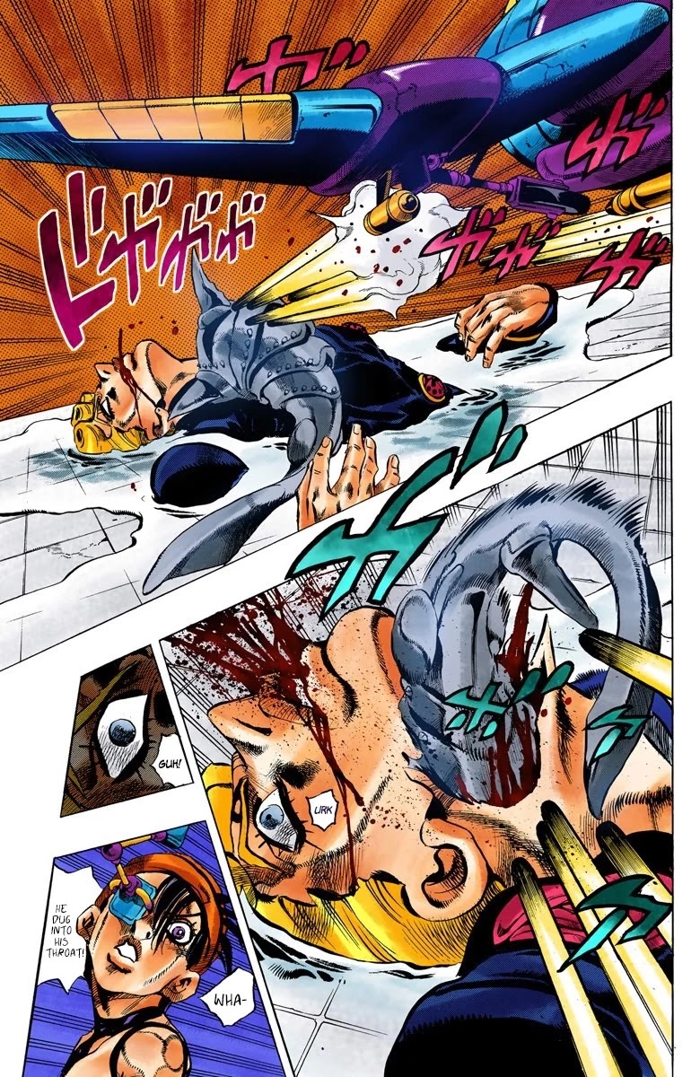 JoJo's Bizarre Adventure Part 5 - Vento Aureo (Official Colored) Chapter 89 page 11 - Chapter 89: Clash and Talking Head Part 4