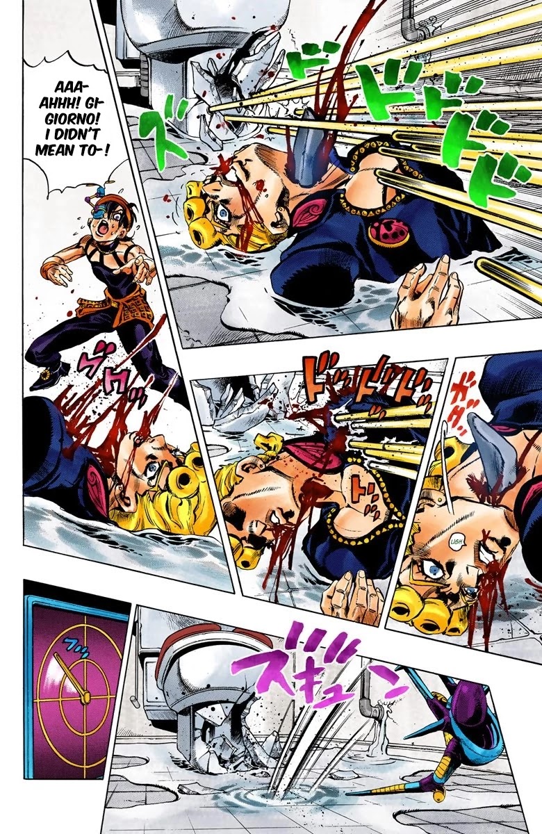 JoJo's Bizarre Adventure Part 5 - Vento Aureo (Official Colored) Chapter 89 page 12 - Chapter 89: Clash and Talking Head Part 4