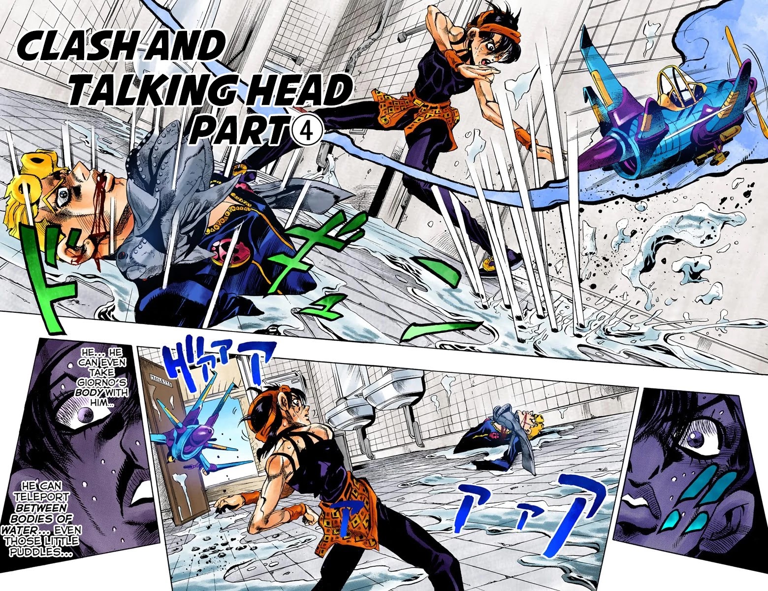 JoJo's Bizarre Adventure Part 5 - Vento Aureo (Official Colored) Chapter 89 page 3 - Chapter 89: Clash and Talking Head Part 4