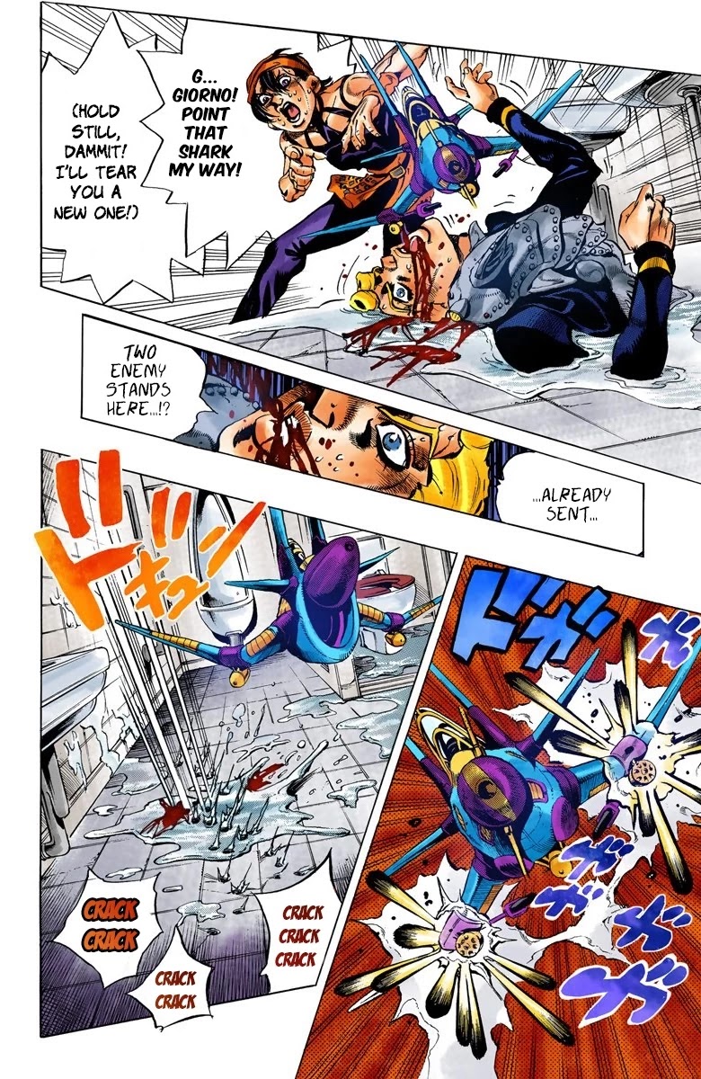 JoJo's Bizarre Adventure Part 5 - Vento Aureo (Official Colored) Chapter 89 page 6 - Chapter 89: Clash and Talking Head Part 4