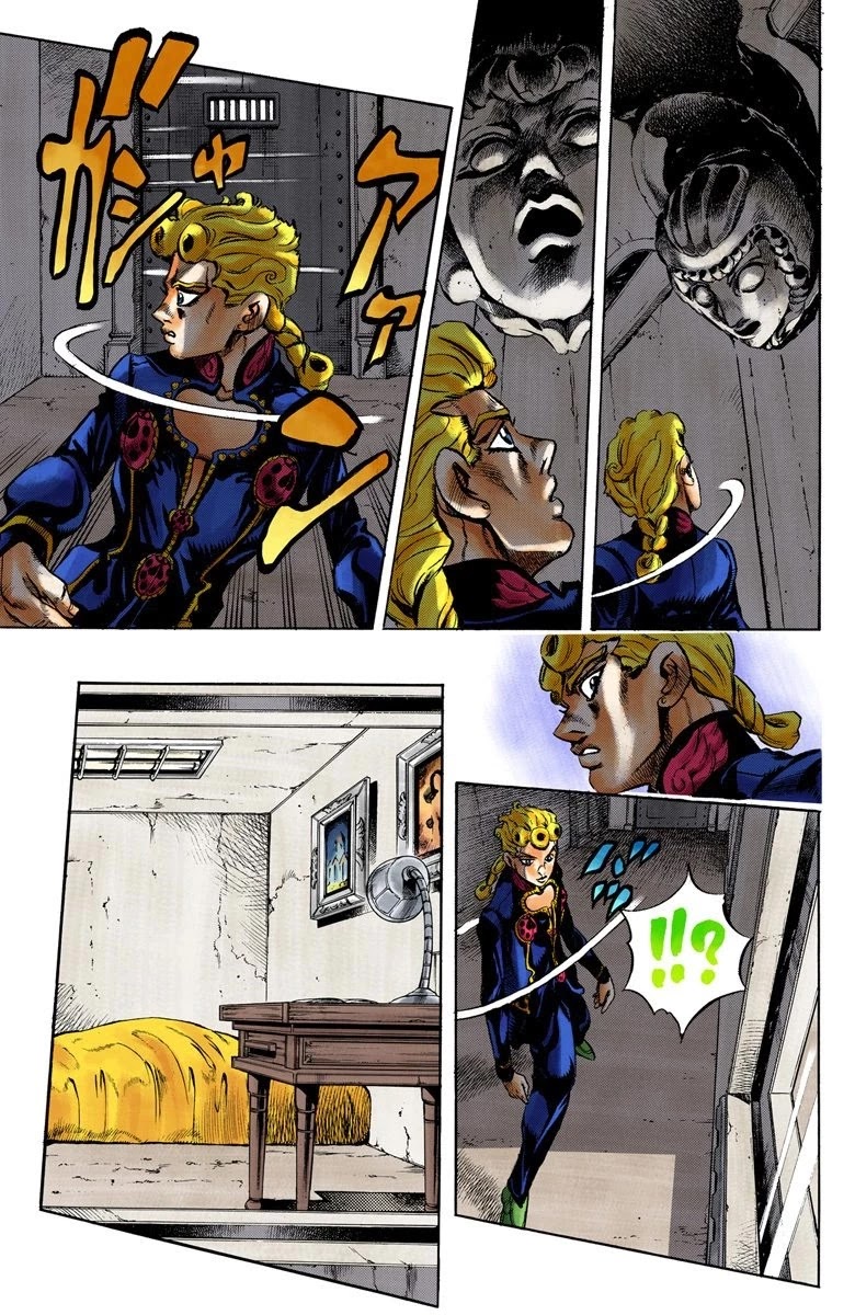JoJo's Bizarre Adventure Part 5 - Vento Aureo (Official Colored) Chapter 9 page 12 - Chapter 9: Meet the Gangster Behind the Wall Part 1