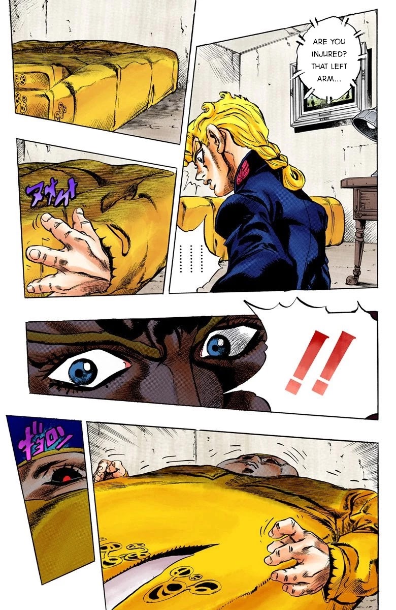 JoJo's Bizarre Adventure Part 5 - Vento Aureo (Official Colored) Chapter 9 page 14 - Chapter 9: Meet the Gangster Behind the Wall Part 1