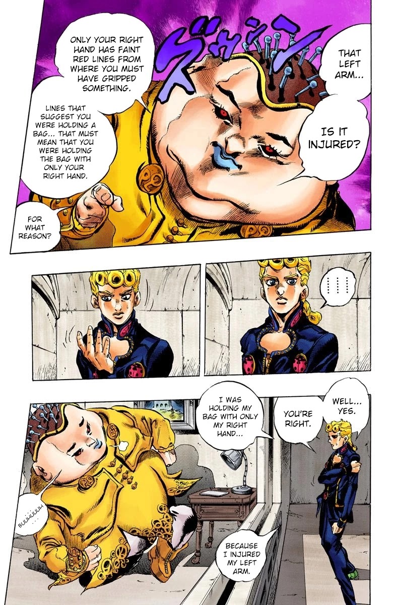 JoJo's Bizarre Adventure Part 5 - Vento Aureo (Official Colored) Chapter 9 page 16 - Chapter 9: Meet the Gangster Behind the Wall Part 1