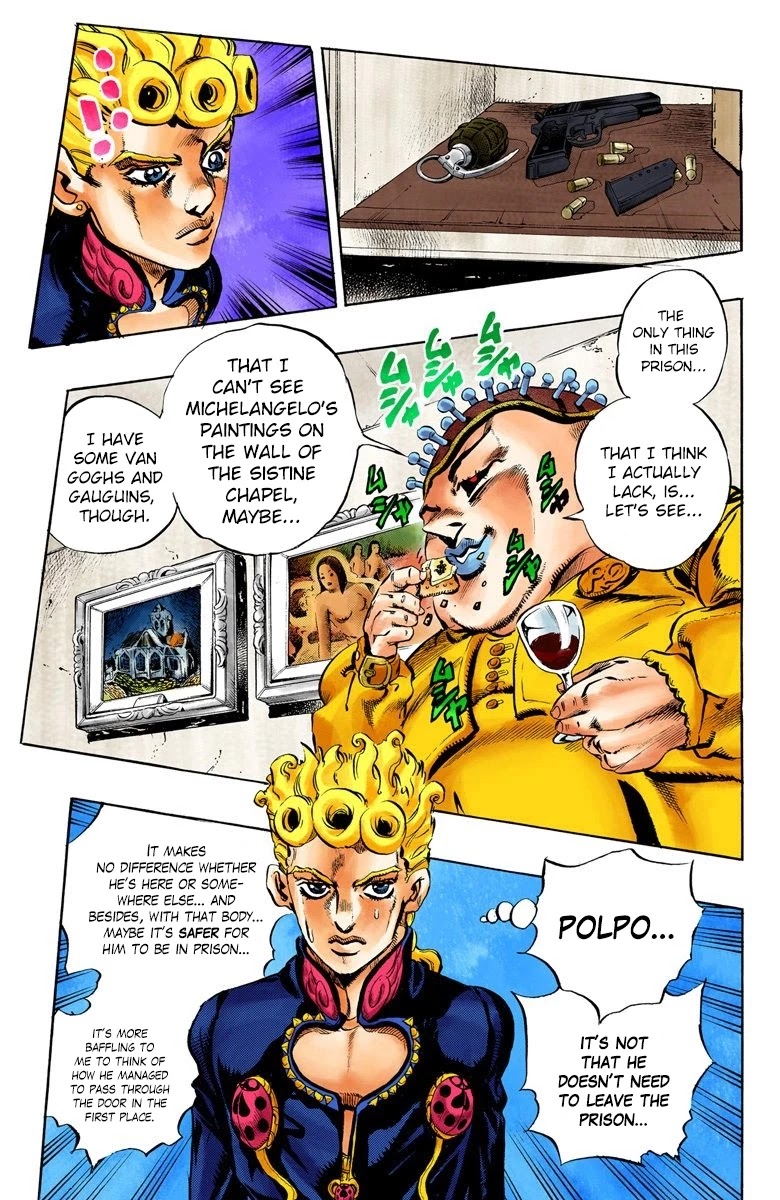 JoJo's Bizarre Adventure Part 5 - Vento Aureo (Official Colored) Chapter 9 page 18 - Chapter 9: Meet the Gangster Behind the Wall Part 1
