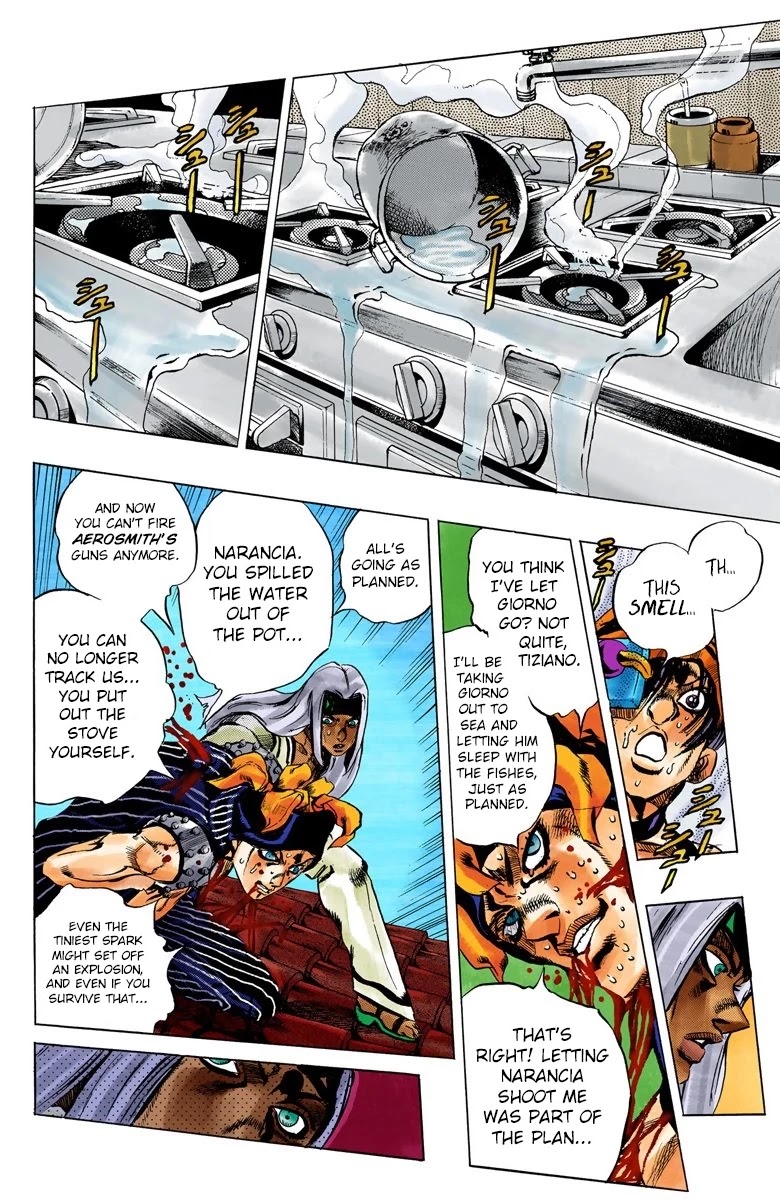 JoJo's Bizarre Adventure Part 5 - Vento Aureo (Official Colored) Chapter 90 page 10 - Chapter 90: Clash and Talking Head Part 5