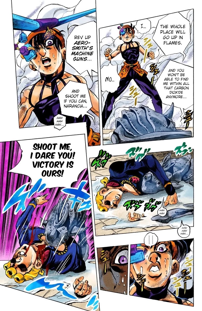 JoJo's Bizarre Adventure Part 5 - Vento Aureo (Official Colored) Chapter 90 page 11 - Chapter 90: Clash and Talking Head Part 5