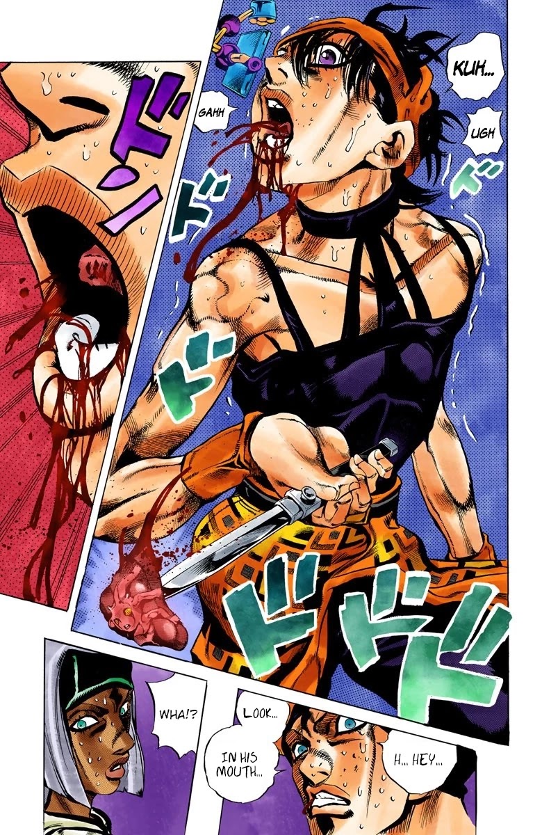 JoJo's Bizarre Adventure Part 5 - Vento Aureo (Official Colored) Chapter 91 page 15 - Chapter 91: Clash and Talking Head Part 6