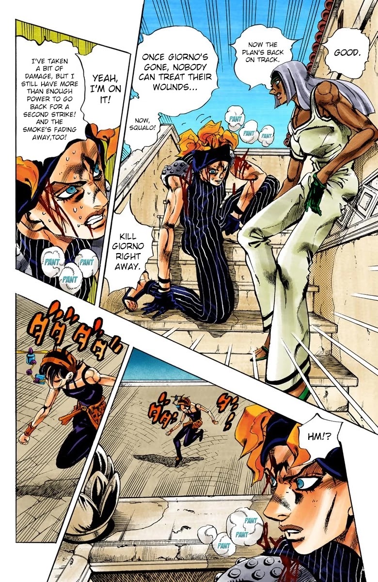 JoJo's Bizarre Adventure Part 5 - Vento Aureo (Official Colored) Chapter 91 page 8 - Chapter 91: Clash and Talking Head Part 6