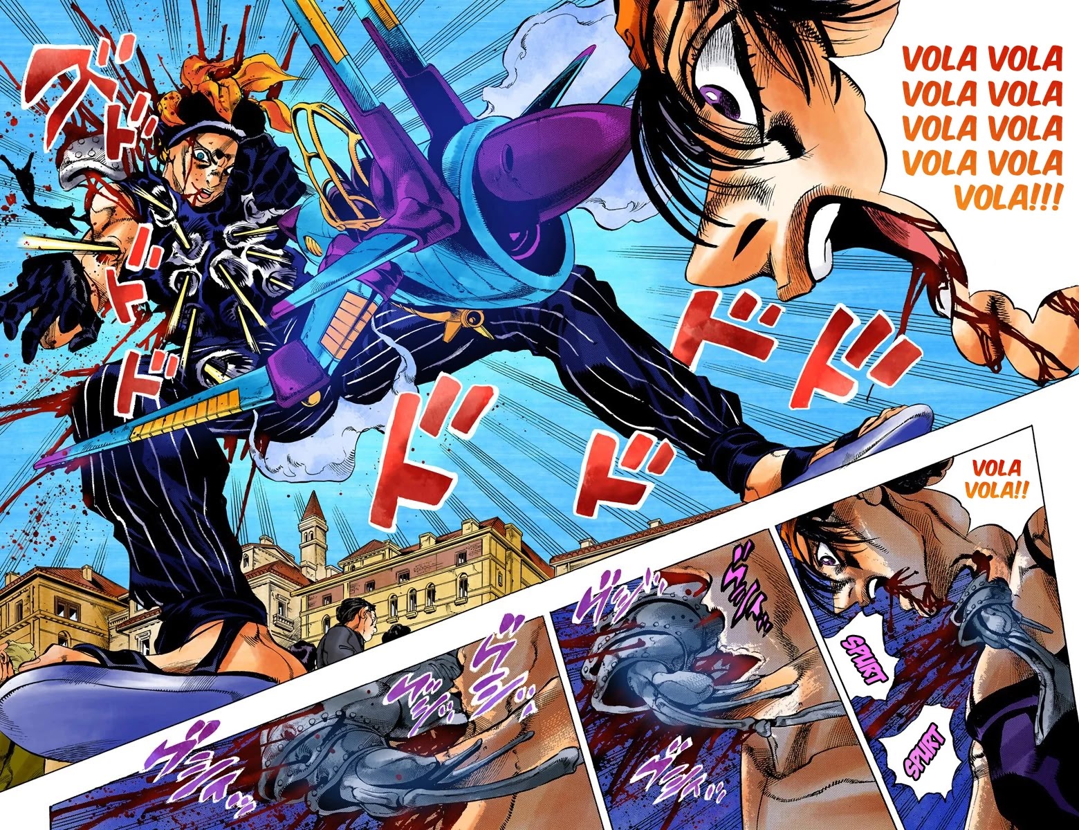 JoJo's Bizarre Adventure Part 5 - Vento Aureo (Official Colored) Chapter 92 page 11 - Chapter 92: Clash and Talking Head Part 7