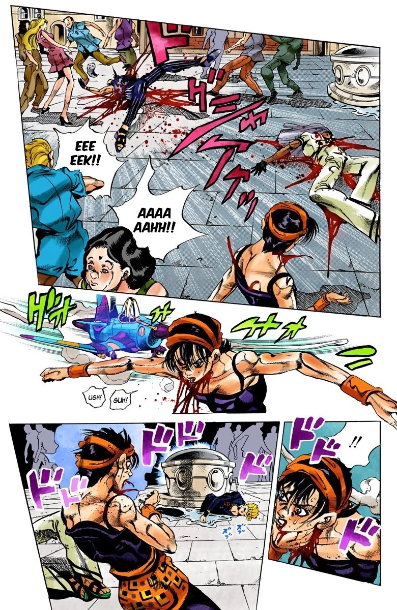 JoJo's Bizarre Adventure Part 5 - Vento Aureo (Official Colored) Chapter 92 page 13 - Chapter 92: Clash and Talking Head Part 7