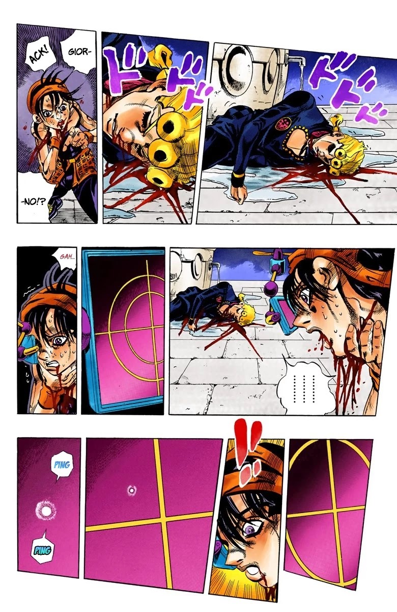 JoJo's Bizarre Adventure Part 5 - Vento Aureo (Official Colored) Chapter 92 page 14 - Chapter 92: Clash and Talking Head Part 7