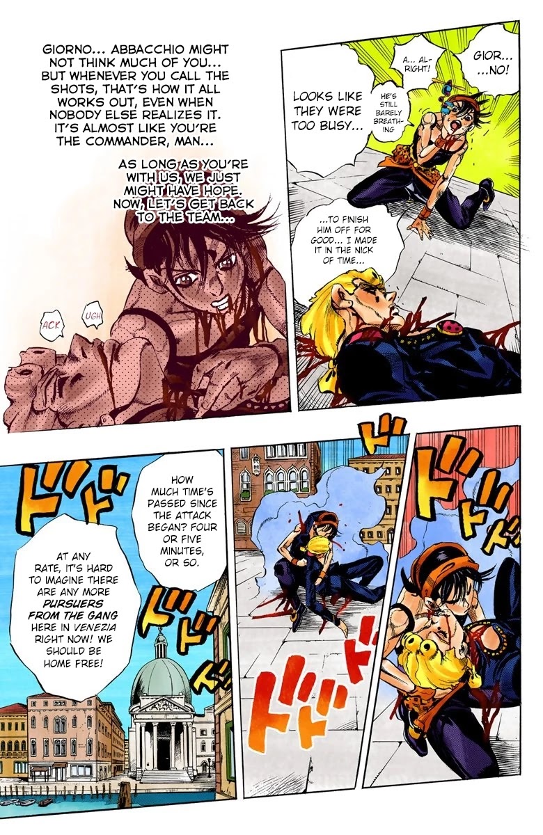 JoJo's Bizarre Adventure Part 5 - Vento Aureo (Official Colored) Chapter 92 page 15 - Chapter 92: Clash and Talking Head Part 7