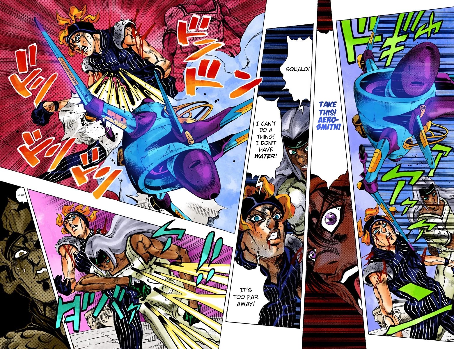 JoJo's Bizarre Adventure Part 5 - Vento Aureo (Official Colored) Chapter 92 page 4 - Chapter 92: Clash and Talking Head Part 7