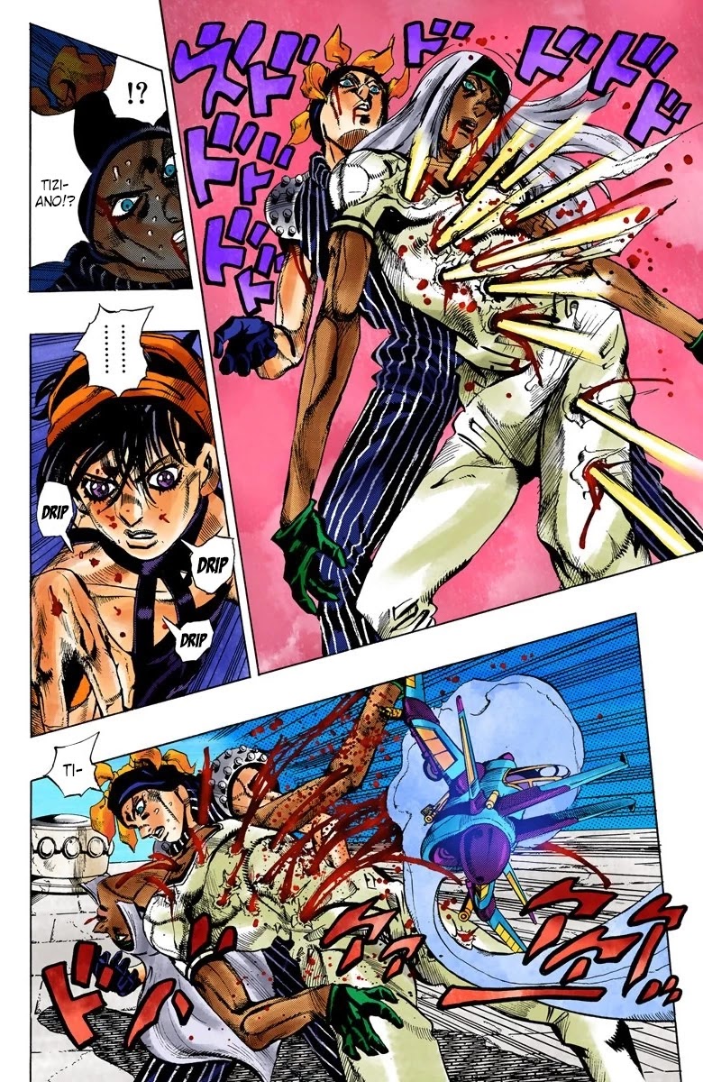 JoJo's Bizarre Adventure Part 5 - Vento Aureo (Official Colored) Chapter 92 page 5 - Chapter 92: Clash and Talking Head Part 7