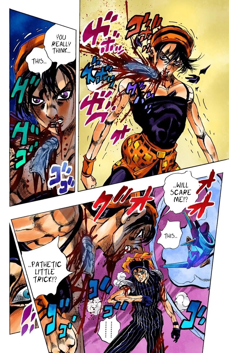 JoJo's Bizarre Adventure Part 5 - Vento Aureo (Official Colored) Chapter 92 page 9 - Chapter 92: Clash and Talking Head Part 7