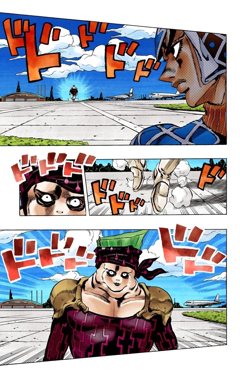 JoJo's Bizarre Adventure Part 5 - Vento Aureo (Official Colored) Chapter 93 page 12 - Chapter 93: Flight Code - Null! Head for Sardegna!