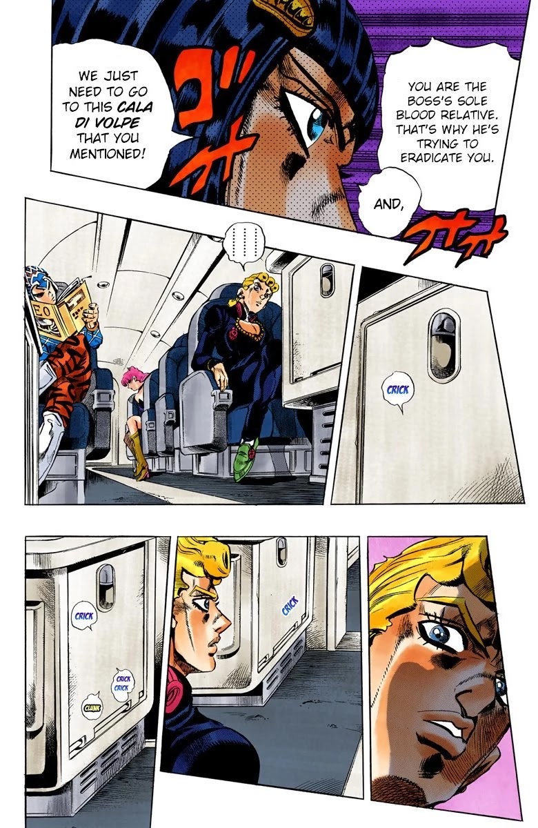 JoJo's Bizarre Adventure Part 5 - Vento Aureo (Official Colored) Chapter 94 page 11 - Chapter 94: Notorious B I G Part 1