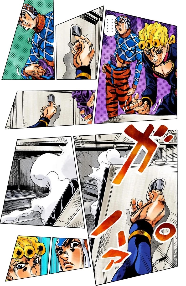 JoJo's Bizarre Adventure Part 5 - Vento Aureo (Official Colored) Chapter 94 page 14 - Chapter 94: Notorious B I G Part 1