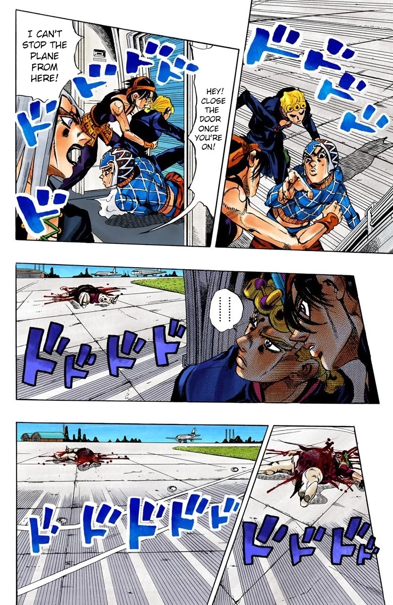 JoJo's Bizarre Adventure Part 5 - Vento Aureo (Official Colored) Chapter 94 page 6 - Chapter 94: Notorious B I G Part 1